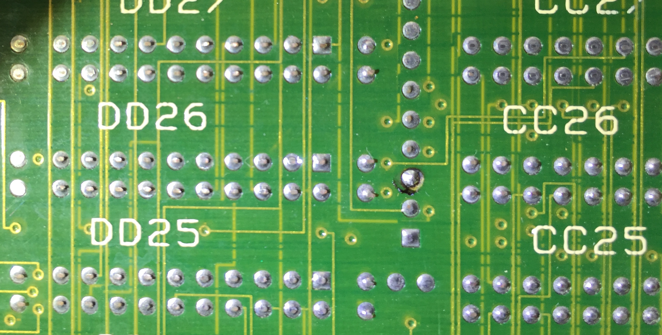 Detailed Inspection of XL1201 Merlin II Solder Side