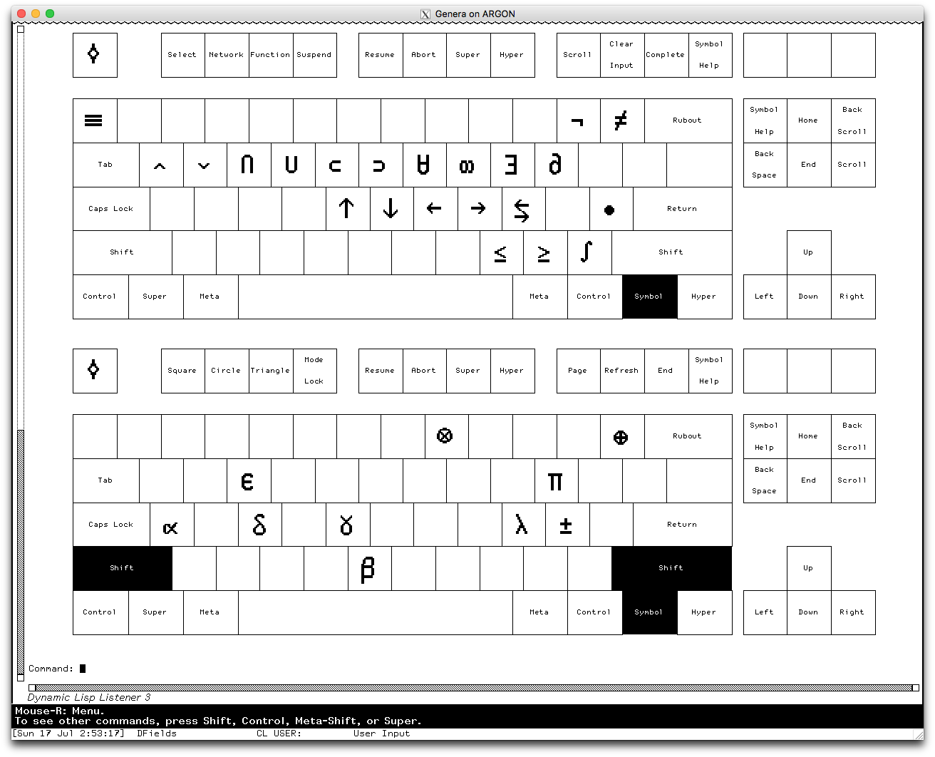 :xquartz-87-tenkeyless keyboard mapping - symbols