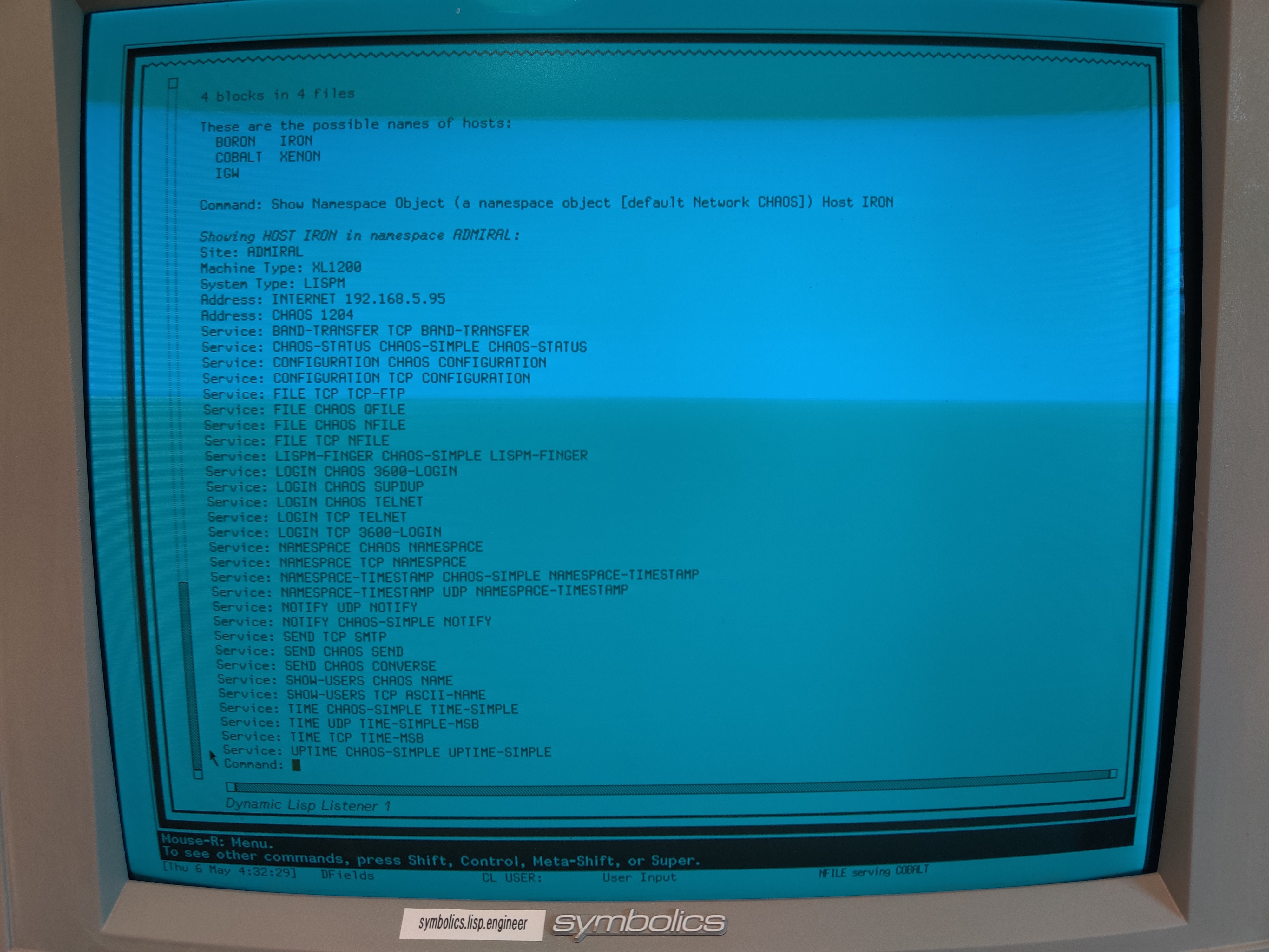 Symbolics LAN - Overview