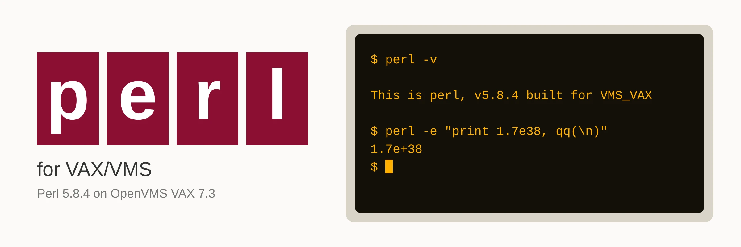 Perl 5.8.4 for VAX OpenVMS 7.3